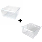 Middle + Bottom Crisper Pan Compatible with Whirlpool 2188656 2188664