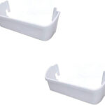 Lower Door Bin White Compatible with Frigidaire Refrigerator 240323001 ( 2 Pcs )
