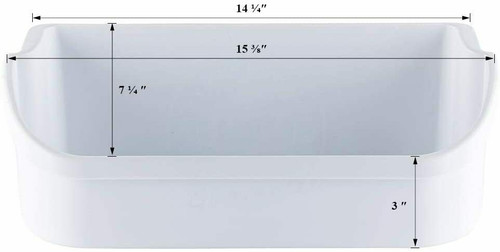 s-l1600__70252.1713597218.jpg Gallon Door Bin White Compatible with Frigidaire Refrigerator PS430121 240356401 - Image 1
